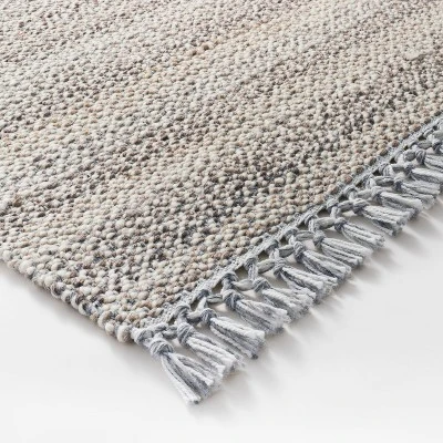 Bayside Indoor/Outdoor Rug Heathered Gray - Threshold™ Designed With Studio McGee 2 Bayside Indoor/Outdoor Rug Heathered Gray - Threshold™ Designed With Studio McGee - Image 2