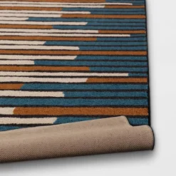 Striped Area Rug Turquoise/Yellow - Threshold™ -Threshold GUEST 0b4a0035 fe47 415b b8bc 835b26f69969