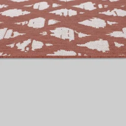5' X 7' Diamond Outdoor Rug Orange - Threshold™ -Threshold GUEST 0e0be517 30b0 4773 9963 6fe5b17e4463