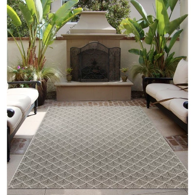 Fan Outdoor Rug - Threshold 4 Fan Outdoor Rug - Threshold - Image 4