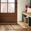 2'x3' Handwoven Accent Rug Brown - Threshold™: Rectangle, Low Pile, Indoor, Cotton & Jute, Entryway Rug