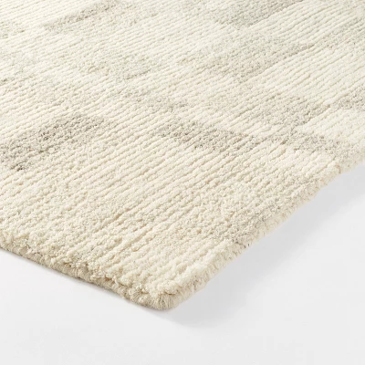 Irregular Checkerboard Tufted Rug Cream - Threshold™ Designed With Studio McGee 2 Irregular Checkerboard Tufted Rug Cream - Threshold™ Designed With Studio McGee - Image 2