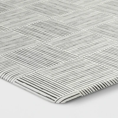 1'6"x5" Rareta Lines Comfort Runner Mat - Threshold™: Skid-Resistant Kitchen Floor Mat, Indoor Use, Abstract Pattern 2 1'6"x5" Rareta Lines Comfort Runner Mat - Threshold™: Skid-Resistant Kitchen Floor Mat, Indoor Use, Abstract Pattern - Image 2