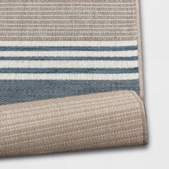 Sand Stripe Outdoor Rug Blue - Threshold™ 6 Sand Stripe Outdoor Rug Blue - Threshold™ -Threshold GUEST 3616b472 fed7 4009 8a0d 4aa280b59abf