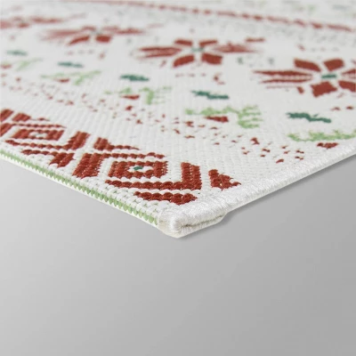 7' X 10' Fair Isle Outdoor Rug Red - Threshold™ 1 7' X 10' Fair Isle Outdoor Rug Red - Threshold™