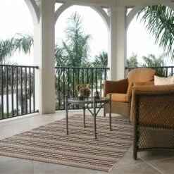 5' X 7' Lake Stripe Outdoor Rug Navy - Threshold™ -Threshold GUEST 3ab2fec5 2115 41ab b002 93d2816345f7 1