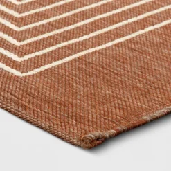 7'x10' Geometric Outdoor Rug Brown/White - Threshold™ 4 7'x10' Geometric Outdoor Rug Brown/White - Threshold™ -Threshold GUEST 3b7f4bde 9cd4 4d74 8e67 461a70a0086f