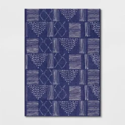 Dot Geo Outdoor Rug Indigo - Threshold™ -Threshold GUEST 40746daa a8ce 441e a353 0229f506952e