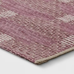 Modern Tile Outdoor Rug Pink - Threshold™
