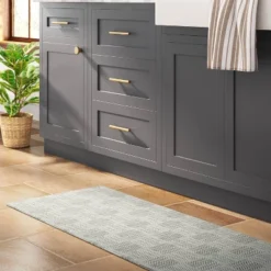 1'6"x5" Rareta Lines Comfort Runner Mat - Threshold™: Skid-Resistant Kitchen Floor Mat, Indoor Use, Abstract Pattern