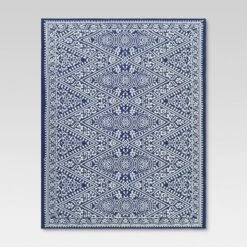 Tapestry Outdoor Rug Blue - Threshold™ -Threshold GUEST 5659ba62 520f 4c00 af8e 5133536a767d