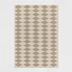 Step Diamonds Outdoor Rug Tan/Ivory - Threshold™ -Threshold GUEST 56963546 a338 4b99 8053 4bd3ecbdd6a0