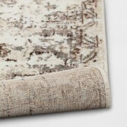 Stanfield Companion Distressed Scroll Area Rug Cream - Threshold™ -Threshold GUEST 5fab3566 d769 4790 8661 9b3e46e99d1d