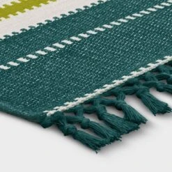 7'x10' Textural Stripe Rectangular Woven Outdoor Area Rug Light Green - Threshold™ 4 7'x10' Textural Stripe Rectangular Woven Outdoor Area Rug Light Green - Threshold™ -Threshold GUEST 69c5aa8b 3e4c 4c97 b891 97a4d3c01b76