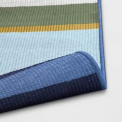 7'x10' Stripe Outdoor Rug Blue/Green - Threshold™ 5 7'x10' Stripe Outdoor Rug Blue/Green - Threshold™ -Threshold GUEST 6b58b027 5957 4109 8a80 c19da44b98fe 1