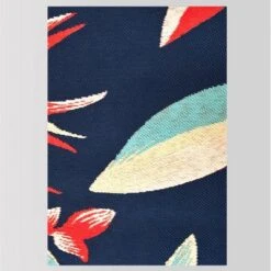 5' X 7' Jungle Tropical Outdoor Rug Navy/Coral - Threshold™ -Threshold GUEST 7504d37b a6b2 402e 8836 54b6acd0fb0e