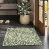 2'x3' Botanical Washable Accent Rug Fern Green - Threshold™