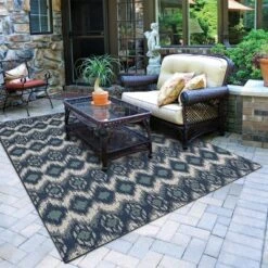 Ikat Outdoor Rug Blue - Threshold 11 Ikat Outdoor Rug Blue - Threshold -Threshold GUEST 7cefe464 7467 4e8c b89d c8028604630b