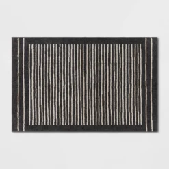 2'6"x4' Washable Knitted Stripe Accent Rug - Threshold™ -Threshold GUEST 7e13fd4e 0cc7 4dd3 bc07 7b6e94ae2fe6
