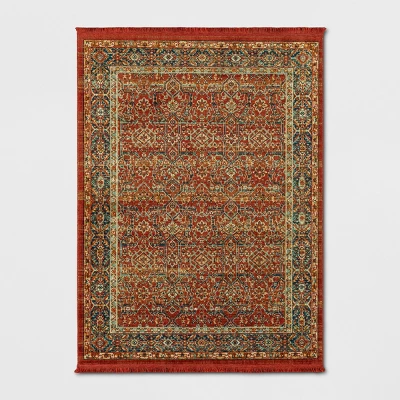 Damask Woven Persian With Fringe Rug - Threshold 6 Damask Woven Persian With Fringe Rug - Threshold - Image 6