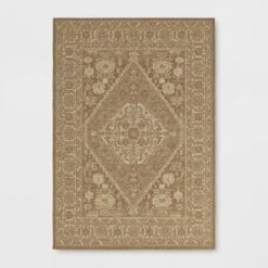 Persian Rectangular Flat Woven Outdoor Area Rug Beige - Threshold™ -Threshold GUEST 801f17cb bac7 42de b777 ab8a3469664e