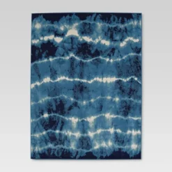 Shibori Waves Outdoor Rug Navy - Threshold™ -Threshold GUEST 87094c57 7426 45d0 b4b6 1088996dacb1