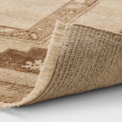 5'x7' Hand Knotted Wool Area Rug Brown/Cream - Threshold™ Designed With Studio McGee 3 5'x7' Hand Knotted Wool Area Rug Brown/Cream - Threshold™ Designed With Studio McGee - Image 3