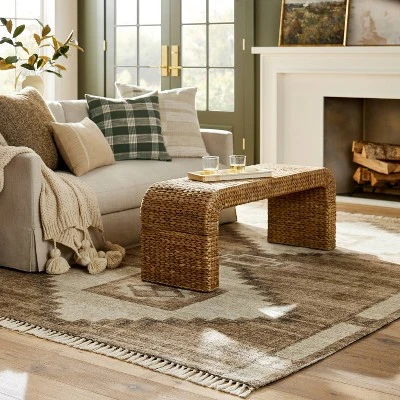 Double Medallion Persian Style Rug Tan - Threshold™ Designed With Studio McGee 1 Double Medallion Persian Style Rug Tan - Threshold™ Designed With Studio McGee