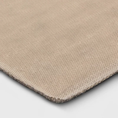 2'x3' Washable Striped Accent Rug Heathered Gray/Brown Almond - Threshold™ 3 2'x3' Washable Striped Accent Rug Heathered Gray/Brown Almond - Threshold™ - Image 3