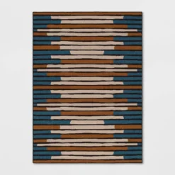 Striped Area Rug Turquoise/Yellow - Threshold™ -Threshold GUEST 9da81119 9ad2 4560 b0e1 0000b20b1a56