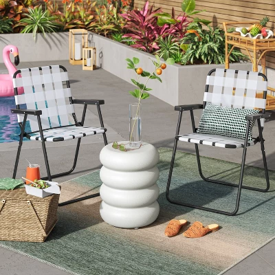 Rectangular Woven Indoor Outdoor Area Rug Sunset Ombre - Threshold™ 1 Rectangular Woven Indoor Outdoor Area Rug Sunset Ombre - Threshold™