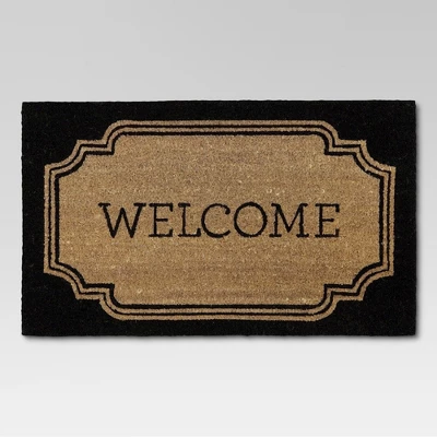 1'6"x2'6" Welcome Coir Doormat - Threshold™ 1 1'6"x2'6" Welcome Coir Doormat - Threshold™