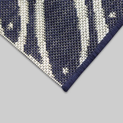 Minnows Outdoor Rug Navy - Threshold 1 Minnows Outdoor Rug Navy - Threshold
