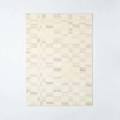 Irregular Checkerboard Tufted Rug Cream - Threshold™ Designed With Studio McGee 4 Irregular Checkerboard Tufted Rug Cream - Threshold™ Designed With Studio McGee - Image 4