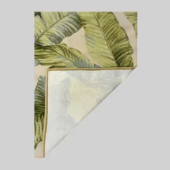 9'x12' Vacation Tropical Rectangular Woven Outdoor Area Rug Green - Threshold™ 5 9'x12' Vacation Tropical Rectangular Woven Outdoor Area Rug Green - Threshold™ -Threshold GUEST bb6e46b9 61fb 4dd0 a8ed 6d614e86ab8d