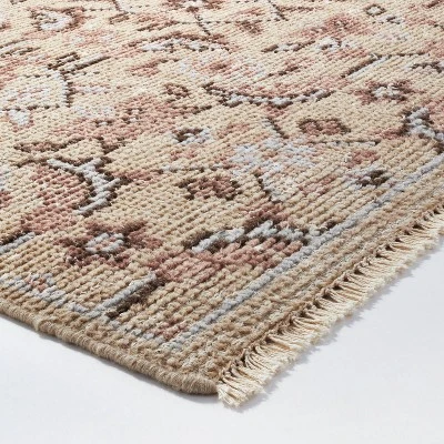 Rockland Hand Knotted Distressed Persian Style Rug Ivory - Threshold™ Designed With Studio McGee 2 Rockland Hand Knotted Distressed Persian Style Rug Ivory - Threshold™ Designed With Studio McGee - Image 2