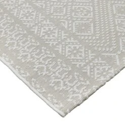 5' X 7' Double Diamond Outdoor Rug Silver - Threshold™ 5 5' X 7' Double Diamond Outdoor Rug Silver - Threshold™ -Threshold GUEST f03c5848 a2fb 48ea 9cdb a60499733b8c