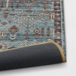 5'x7' Woven Flatweave Area Rug Blue - Threshold™ -Threshold GUEST f1e99fa8 a729 48e7 b212 b01dec6deefc