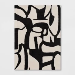 Abstract Inkblot Rug Black/White - Threshold™ 7 Abstract Inkblot Rug Black/White - Threshold™ -Threshold GUEST f515f58c 4fc4 473d 8b9e f1ee81b22a0b